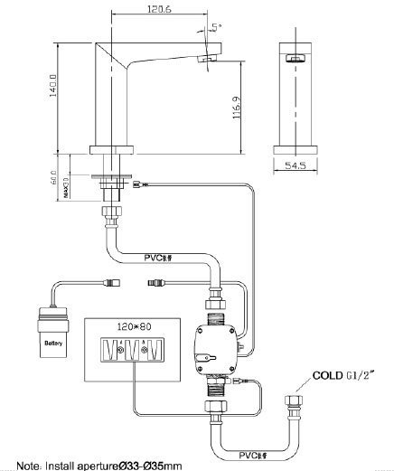 Ultra Mono Basin Sensor Tap - TWS001 at Victorian Plumbing UK