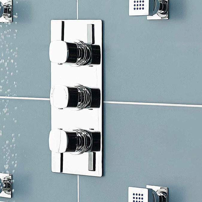 Ultra Muse Concealed Thermostatic Triple Shower Valve - MUSV53 Profile Large Image