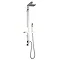 Ultra Muse Concealed Thermostatic Twin Shower Valve w/ Intuition Shower Kit - Chrome Profile Large I