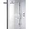 Ultra Muse Concealed Thermostatic Twin Shower Valve w/ Intuition Shower Kit - Chrome Large Image