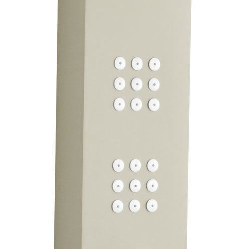 Ultra - Nesta Thermostatic Shower Panel - Cream - AS309 In Bathroom Large Image