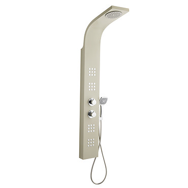 Ultra - Nesta Thermostatic Shower Panel - Cream - AS309 Profile Large Image