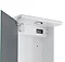 Ultra Niche Corner Mirror Cabinet with Light, Shaving Socket and Digital Clock - LQ374 Profile Large Image