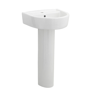 Ultra - Orb 1 Tap Hole Basin and Pedestal Set - 2 size options Profile Large Image
