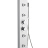 Ultra - Peyton Thermostatic Shower Panel - Matt Silver - AS376 Feature Large Image