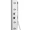 Ultra - Peyton Thermostatic Shower Panel - Matt Silver - AS376 Feature Large Image