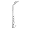 Premier Peyton Thermostatic Shower Panel - Matt Silver - AS376 Large Image