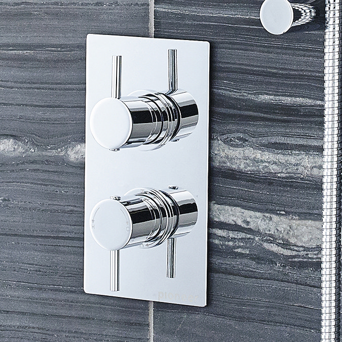 Ultra Pioneer Round Concealed Twin Shower Valve with Built-in Diverter Profile Large Image