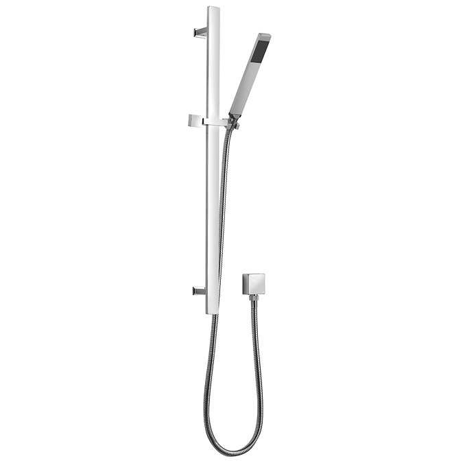 Ultra Pioneer Square Twin Concealed Shower Valve with Slide Rail Kit Profile Large Image