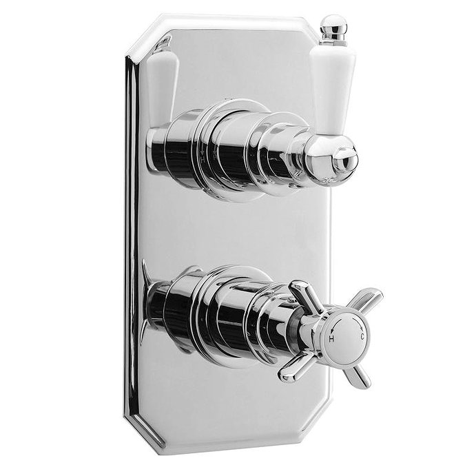 Ultra Pioneer Traditional Concealed Twin Shower Valve with Built-in Diverter Large Image