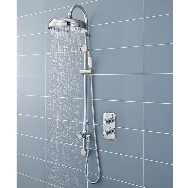 Ultra Pioneer Traditional Twin Concealed Valve with Luxury Rigid Riser Kit