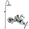 Ultra Pixi Sequential Exposed Thermostatic Shower Valve with Rigid Riser Kit - Chrome Large Image