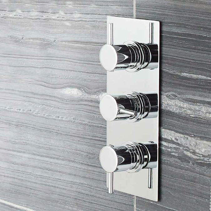 Ultra Quest Concealed Thermostatic Triple Shower Valve with Built-in Diverter Profile Large Image