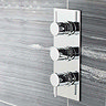 Ultra Quest Concealed Thermostatic Triple Shower Valve with Built-in Diverter Profile Large Image