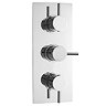 Ultra Quest Concealed Thermostatic Triple Shower Valve with Built-in Diverter Large Image
