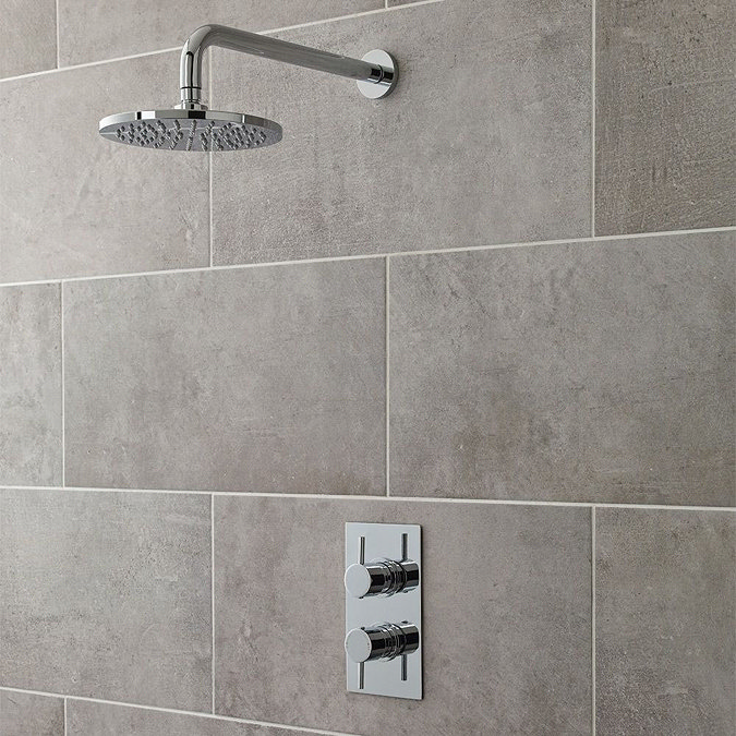 Ultra Quest Rectangular Concealed Thermostatic Twin Shower Valve - QUEV51  Profile Large Image