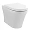 Hudson Reed Luna Round Back To Wall Pan with Top-Fixing Soft Close Seat - CPA008 Large Image