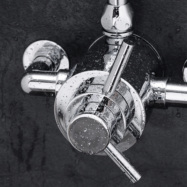 Nuie Series F II Dual Exposed Thermostatic Shower Valve Chrome