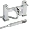 Ultra Series L Bath Shower Mixer with Shower Kit - Chrome - LTY344 Large Image