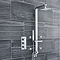Ultra Series L Triple Concealed Thermostatic Shower Valve - Chrome - JTY303  Profile Large Image