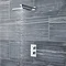 Ultra Series L Twin Concealed Thermostatic Shower Valve - Chrome - JTY301 Profile Large Image
