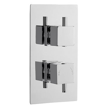 Ultra Series L Twin Concealed Thermostatic Shower Valve - Chrome - JTY301  Profile Large Image