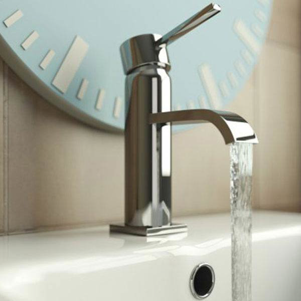 Ultra Series W Mini Mono Basin Mixer Tap Inc. Waste - WTY315 Profile Large Image
