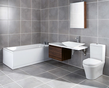 Ultra - Stasis Bathroom Suite - 3 Bath Size Options Profile Large Image