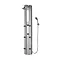 Ultra - Stylo Thermostatic Shower Panel with Fixed Shower Head, 6 Body Jets & Shower Kit - AS307 Large Image