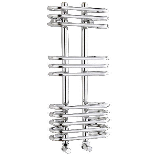 Ultra Sway Cloakroom Heated Towel Rail 650 x 300mm Chrome HK366 at