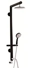 Ultra Symmetry Rigid Riser Shower Kit - Black - A3318 Large Image