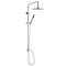 Nuie Telescopic Riser Kit with Round Shower Head - Chrome - A3113 Large Image
