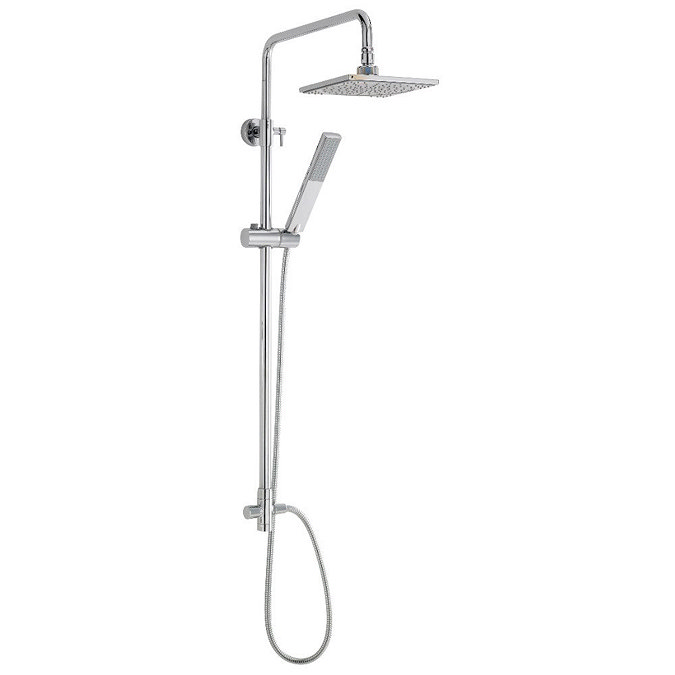 Ultra Telescopic Riser Kit with Square Shower Head - Chrome - A3114 Large Image