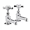 Traditional Beaumont Long Nose Basin Taps - Chrome