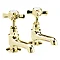 Ultra Traditional Beaumont Long Nose Basin Taps - Faded Gold - GBI421XE Large Image