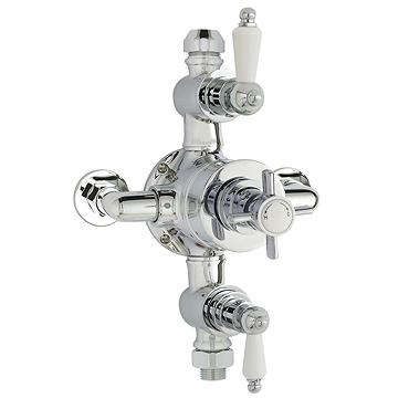 Ultra Traditional Triple Exposed Thermostatic Shower Valve - A3057E Profile Large Image