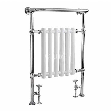 Ultra Traditional Ealing Heated Towel Rail - 673 x 963mm - HW327 Profile Large Image