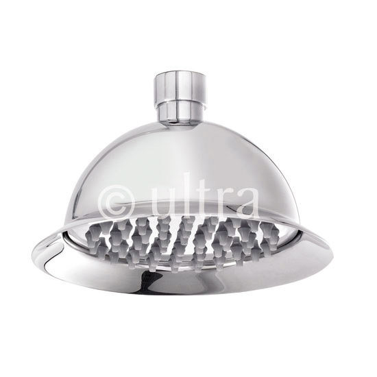 Ultra Traditional Fixed 130mm Rose Shower Head - HEAD55 Large Image