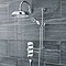 Ultra Traditional Triple Concealed Shower with Slide Rail Kit & Fixed Head Large Image