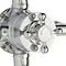 Ultra Traditional Triple Exposed Thermostatic Shower Valve - Chrome Profile Large Image