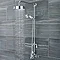 Ultra Traditional Twin Exposed Thermostatic Shower Valve - Chrome Profile Large Image