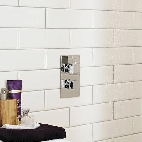 Ultra Vibe Concealed Thermostatic Twin Shower Valve - VIBV51 Profile Large Image