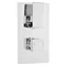 Ultra Vibe Concealed Thermostatic Twin Shower Valve - VIBV51 Large Image
