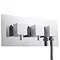 Ultra Volt Twin Concealed Thermostatic Shower Valve with Diverter & Outlet - A3077 Large Image