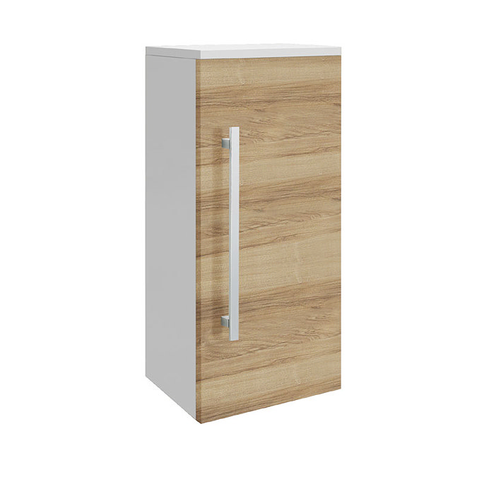 Ultra - Design Wall Mounted Small Cupboard - Natural Walnut - W350 x D250mm - CAB210 Large Image
