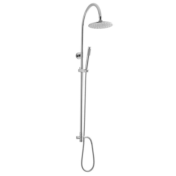 Ultra Zephyr Shower Kit with Round Head and Minimalist Handset - Chrome - A366 Large Image