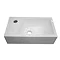 Ultra Zone Compact Wall Hung Basin and Cabinet W400 x D220mm - Gloss White Finish - RF024 Profile Large Image