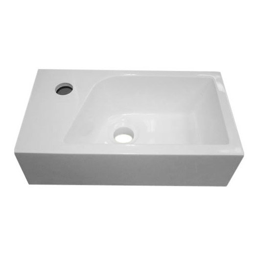 Ultra Zone Compact Wall Hung Basin and Cabinet W400 x D220mm - Red Finish - RF025 Profile Large Image