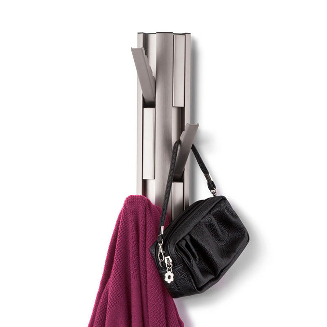 Umbra - Flip Vertical Wall-Mount 6 Hook - Nickel - 318857-410 Large Image