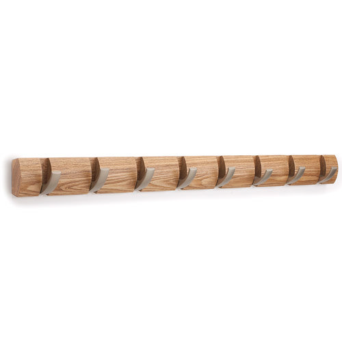 Umbra Flip Wall-Mount 8 Hook Rack - Natural - 318858-390 Profile Large Image